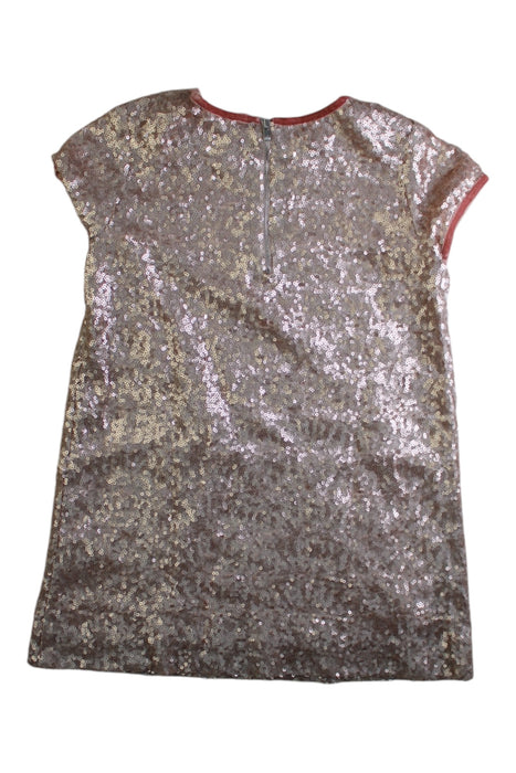 A Metallic Short Sleeve Dresses from Bonpoint in size 4T for girl. (Back View)