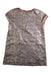 A Metallic Short Sleeve Dresses from Bonpoint in size 4T for girl. (Back View)