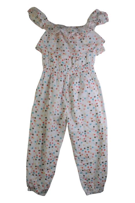 A Multicolour Sleeveless Jumpsuits from Velveteen in size 4T for girl. (Back View)