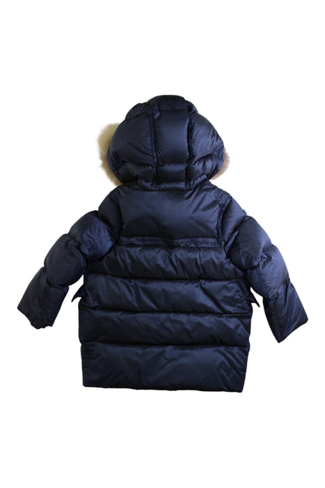 A Navy Puffer/Quilted Coats & Outerwear from Burberry in size 4T for girl. (Back View)