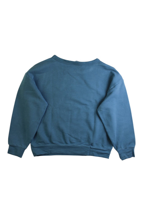 A Blue Crewneck Sweatshirts from Petit Bateau in size 8Y for boy. (Back View)