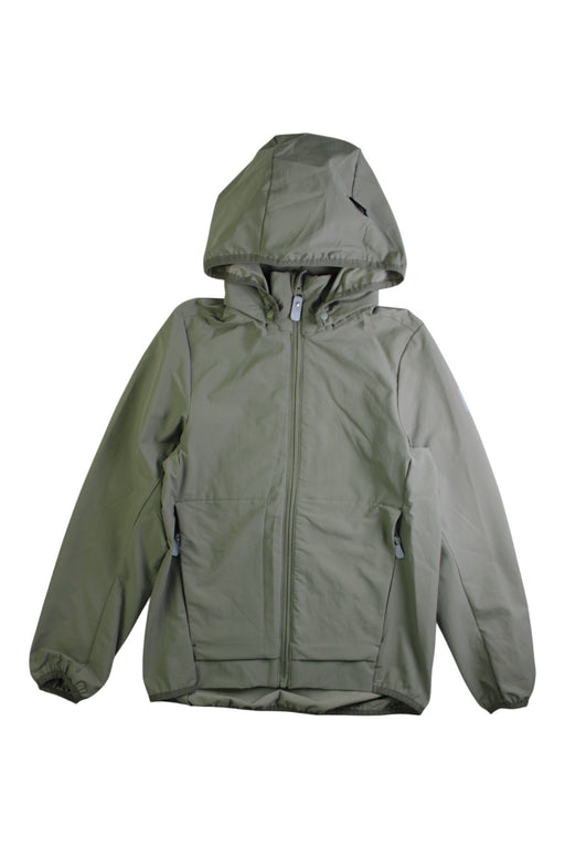 A Green Rain Jackets from Reima in size 9Y for boy. (Front View)