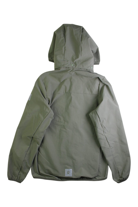 A Green Rain Jackets from Reima in size 9Y for boy. (Back View)