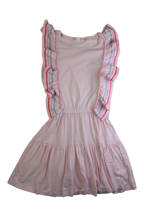 A Pink Short Sleeve Dresses from Crewcuts in size 8Y for girl. (Front View)