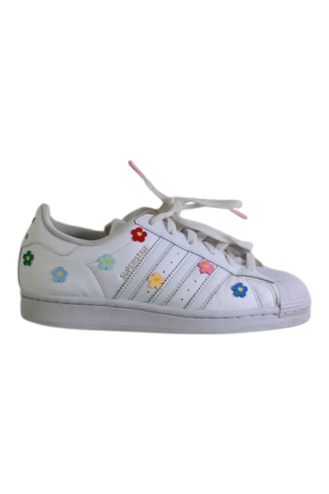 A Multicolour Sneakers from Adidas in size 10Y for girl. (Front View)