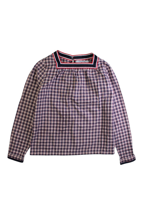 A Multicolour Long Sleeve Shirts from Brooks Brothers in size 8Y for girl. (Front View)