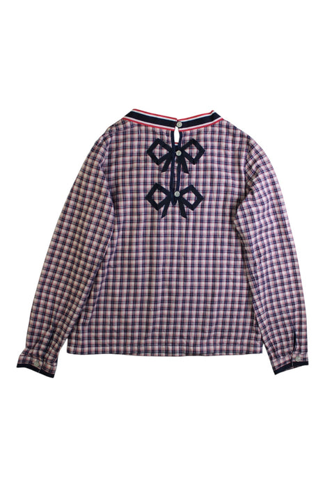 A Multicolour Long Sleeve Shirts from Brooks Brothers in size 8Y for girl. (Back View)