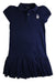 A Navy Short Sleeve Dresses from Polo Ralph Lauren in size 7Y for girl. (Front View)