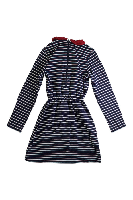 A Black Long Sleeve Dresses from Petit Bateau in size 8Y for girl. (Back View)