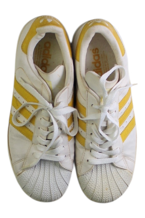 A White Sneakers from Adidas in size 12Y for neutral. (Back View)