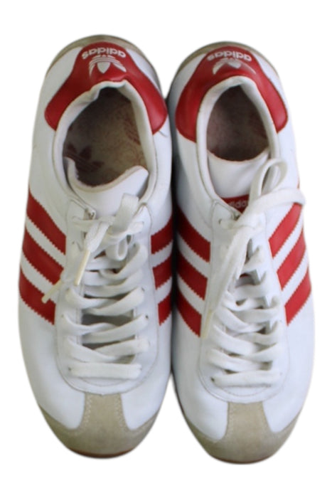A White Sneakers from Adidas in size 12Y for neutral. (Back View)