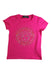 A Pink Short Sleeve Tops from Young Versace in size 6T for girl. (Front View)