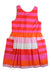 A Multicolour Sleeveless Dresses from Jacadi in size 8Y for girl. (Front View)