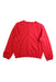 A Red Cardigans from Jacadi in size 6T for girl. (Back View)