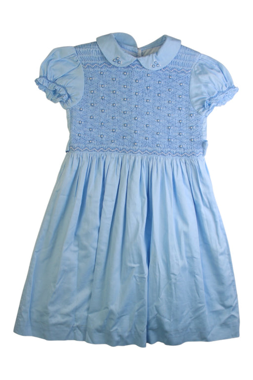 A Blue Long Sleeve Dresses from Rachel Riley in size 6T for girl. (Front View)