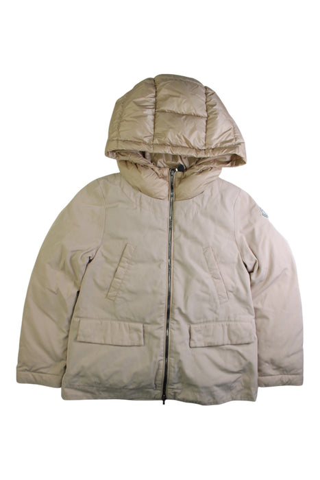 A Beige Puffer/Quilted Coats & Outerwear from Moncler in size 8Y for girl. (Front View)