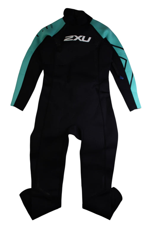 A Black Wetsuits from 2XU in size 10Y for boy. (Front View)