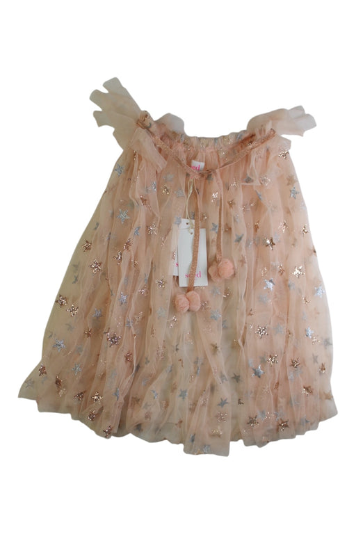 A Peach Capes & Ponchos from Seed in size 4T for girl. (Front View)