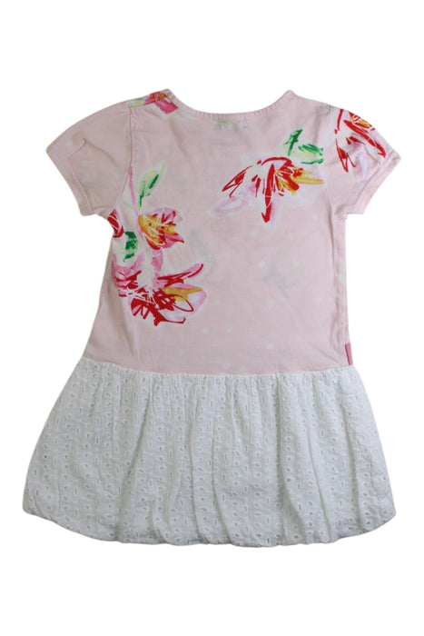 A Multicolour Short Sleeve Dresses from Hakka in size 2T for girl. (Back View)