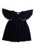 A Black Long Sleeve Dresses from Chloe in size 4T for girl. (Front View)
