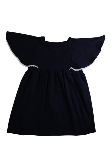 A Black Long Sleeve Dresses from Chloe in size 4T for girl. (Back View)