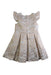 A Ivory Sleeveless Dresses from Rare Editions in size 4T for girl. (Back View)