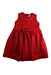 A Red Sleeveless Dresses from Monnalisa in size 3T for girl. (Front View)