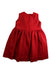 A Red Sleeveless Dresses from Monnalisa in size 3T for girl. (Back View)