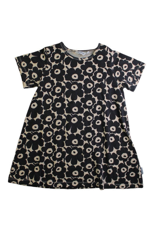 A Beige Short Sleeve Dresses from Marimekko in size 3T for girl. (Front View)