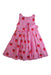 A Pink Sleeveless Dresses from Jacadi in size 4T for girl. (Back View)