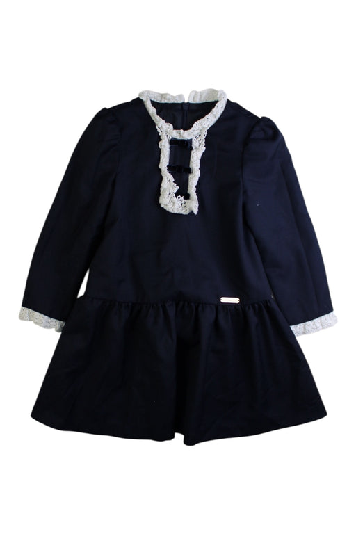 A Navy Long Sleeve Dresses from Nicholas & Bears in size 2T for girl. (Front View)
