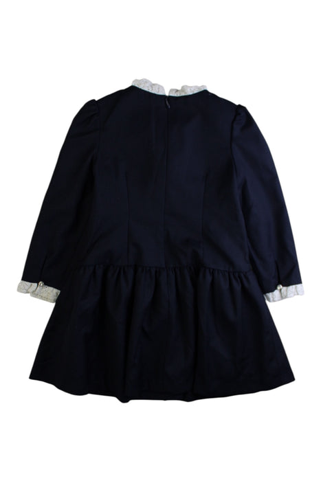 A Navy Long Sleeve Dresses from Nicholas & Bears in size 2T for girl. (Back View)