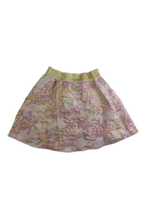 A Metallic Short Skirts from Soft Gallery in size 5T for girl. (Front View)