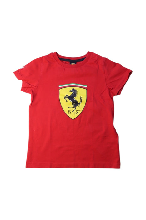 A Red Short Sleeve T Shirts from Puma in size 5T for boy. (Front View)