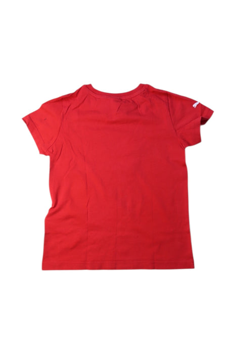 A Red Short Sleeve T Shirts from Puma in size 5T for boy. (Back View)