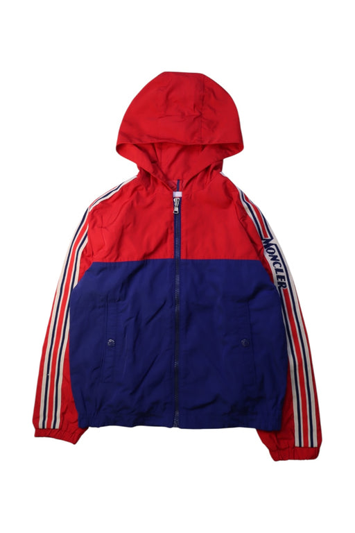 A Red Lightweight Jackets from Moncler in size 10Y for boy. (Front View)