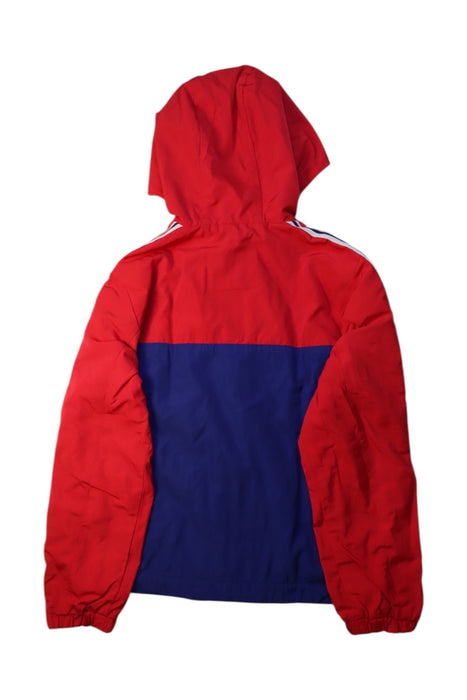 A Red Lightweight Jackets from Moncler in size 10Y for boy. (Back View)