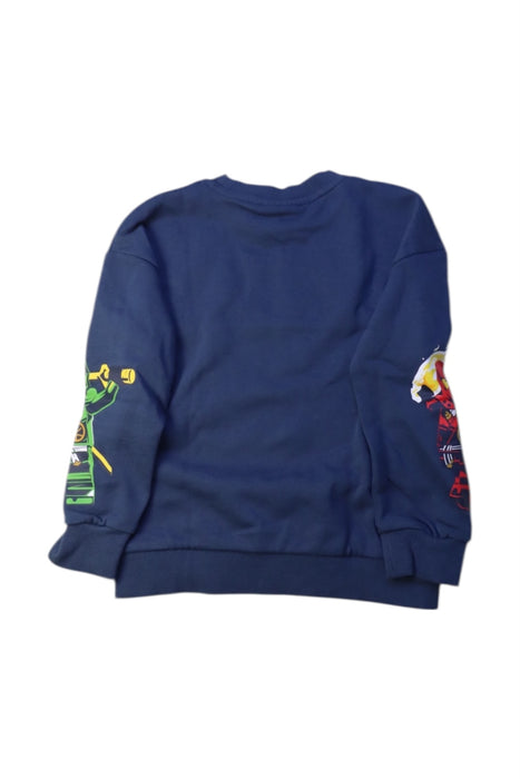A Multicolour Crewneck Sweatshirts from Lego Wear in size 6T for boy. (Back View)