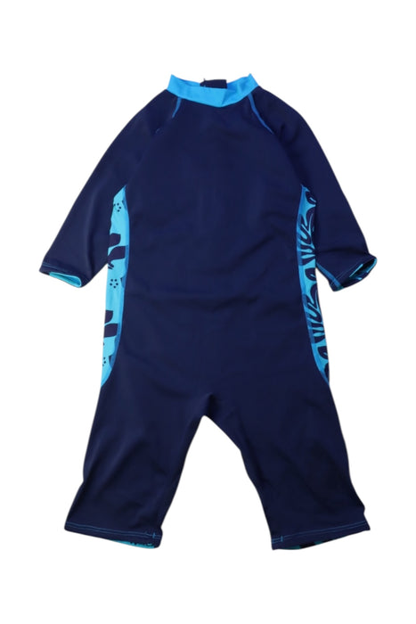 A Blue Wetsuits from Konfidence in size 2T for boy. (Front View)