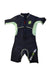 A Black Wetsuits from Aquasport in size 6T for boy. (Front View)