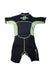 A Black Wetsuits from Aquasport in size 6T for boy. (Back View)