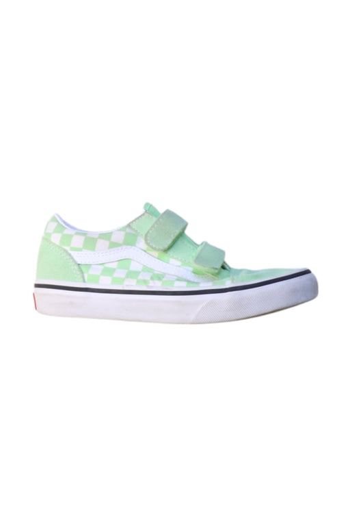 A Green Sneakers from Vans in size 7Y for neutral. (Front View)