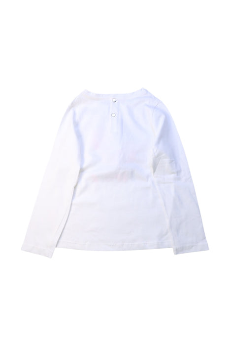 A White Long Sleeve T Shirts from Jacadi in size 6T for girl. (Back View)