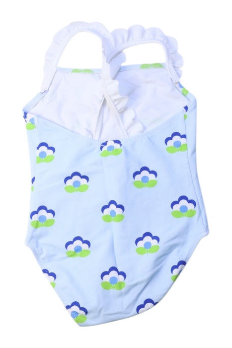 A Blue Swimsuits from Jacadi in size 6T for girl. (Back View)