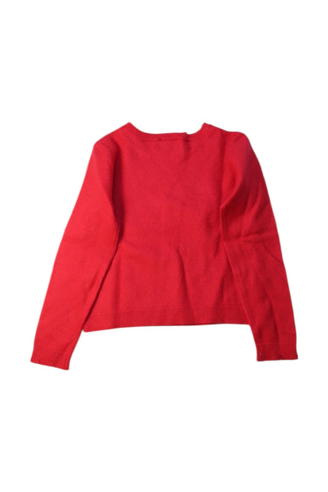 A Red Knit Sweaters from Jacadi in size 6T for girl. (Back View)