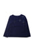 A Navy Long Sleeve Tops from Jacadi in size 6T for girl. (Front View)