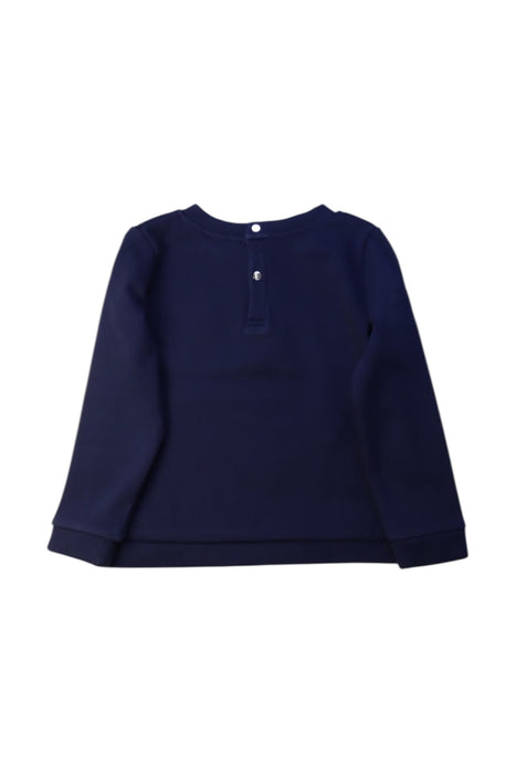 A Navy Long Sleeve Tops from Jacadi in size 6T for girl. (Back View)