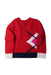 A Red Cardigans from Jacadi in size 4T for girl. (Back View)