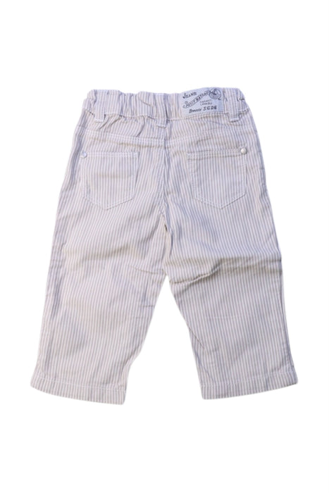 A White Casual Pants from Petit Bateau in size 3-6M for boy. (Back View)
