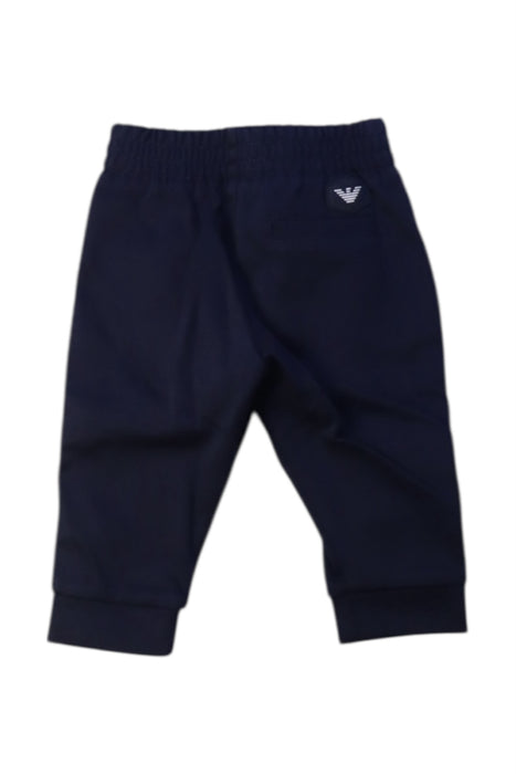A Navy Sweatpants from Emporio Armani in size 3-6M for boy. (Back View)